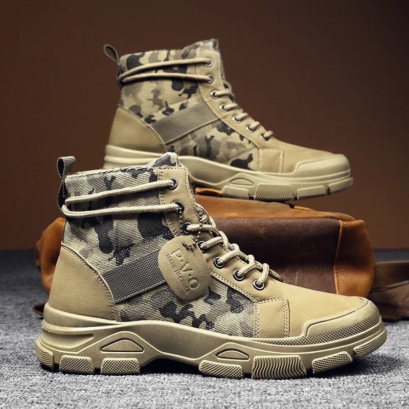 Medium Top Boots Camouflage Men's