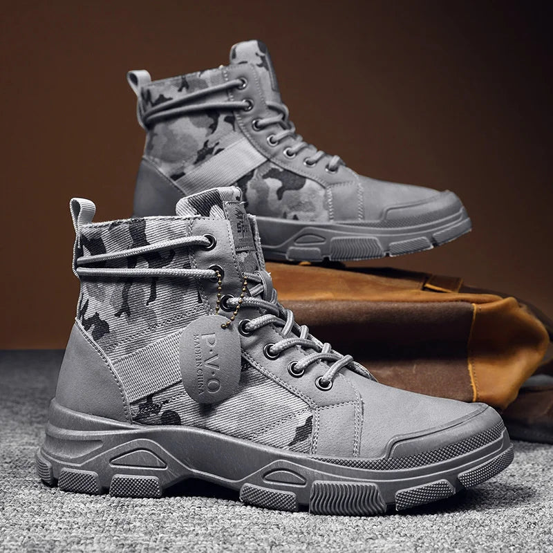 Medium Top Boots Camouflage Men's
