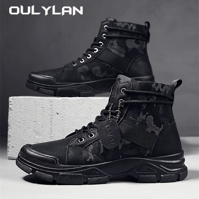 Medium Top Boots Camouflage Men's