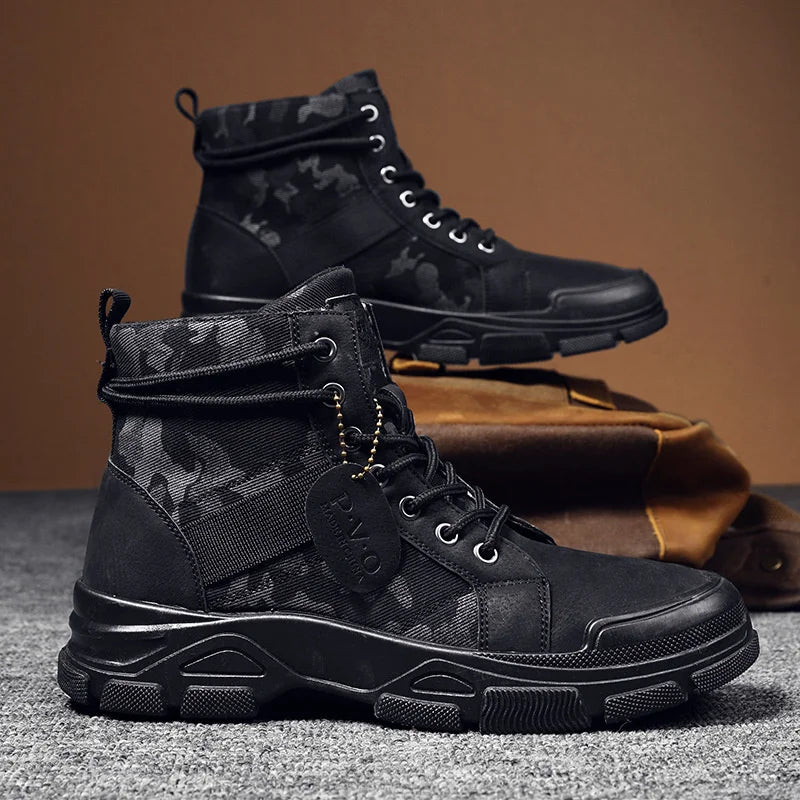 Medium Top Boots Camouflage Men's