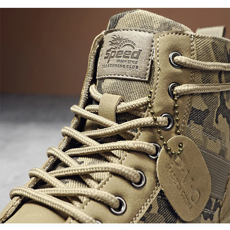 Medium Top Boots Camouflage Men's