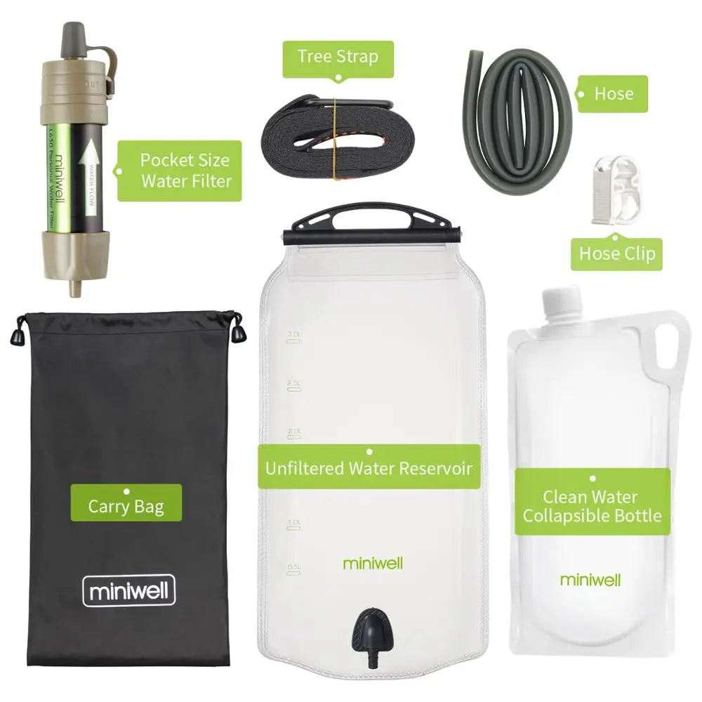 Miniwell Outdoor Gravity Water Filter System