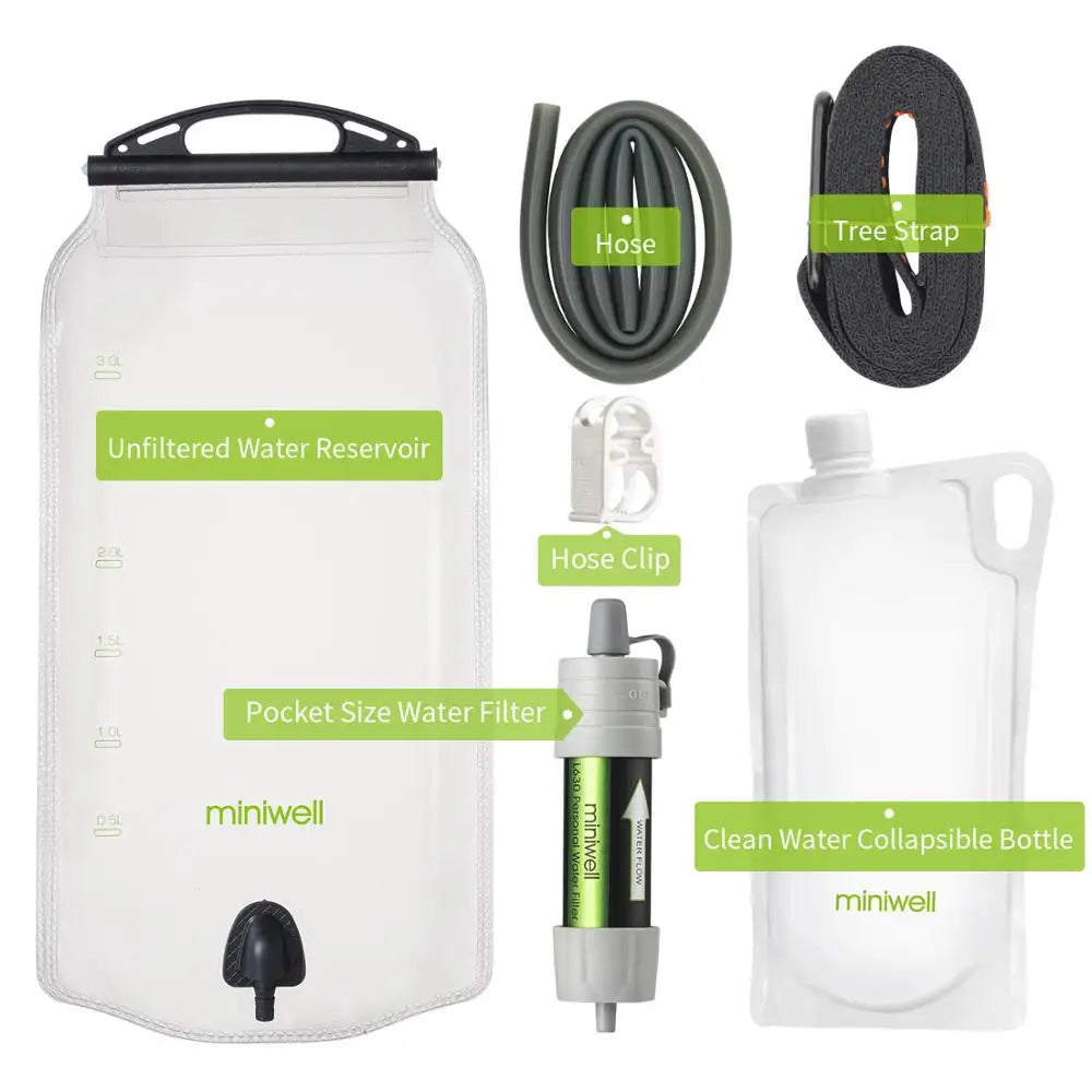 Miniwell Outdoor Gravity Water Filter System