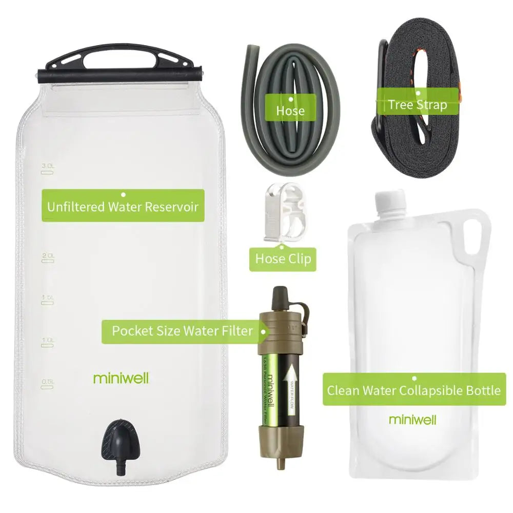 Miniwell Outdoor Gravity Water Filter System