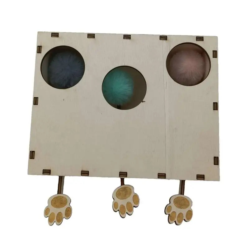 Interactive Cat Toy Wood Whack Mole