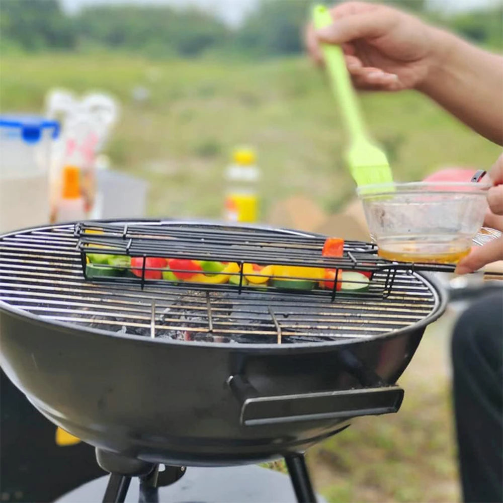 Non-Stick BBQ Grilling Basket Set (4 Pieces) - Dishwasher Safe