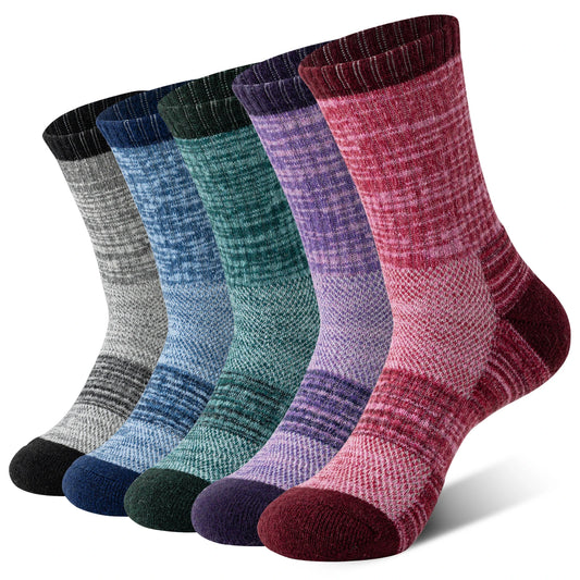 5 Pairs of Merino Wool Hiking Socks