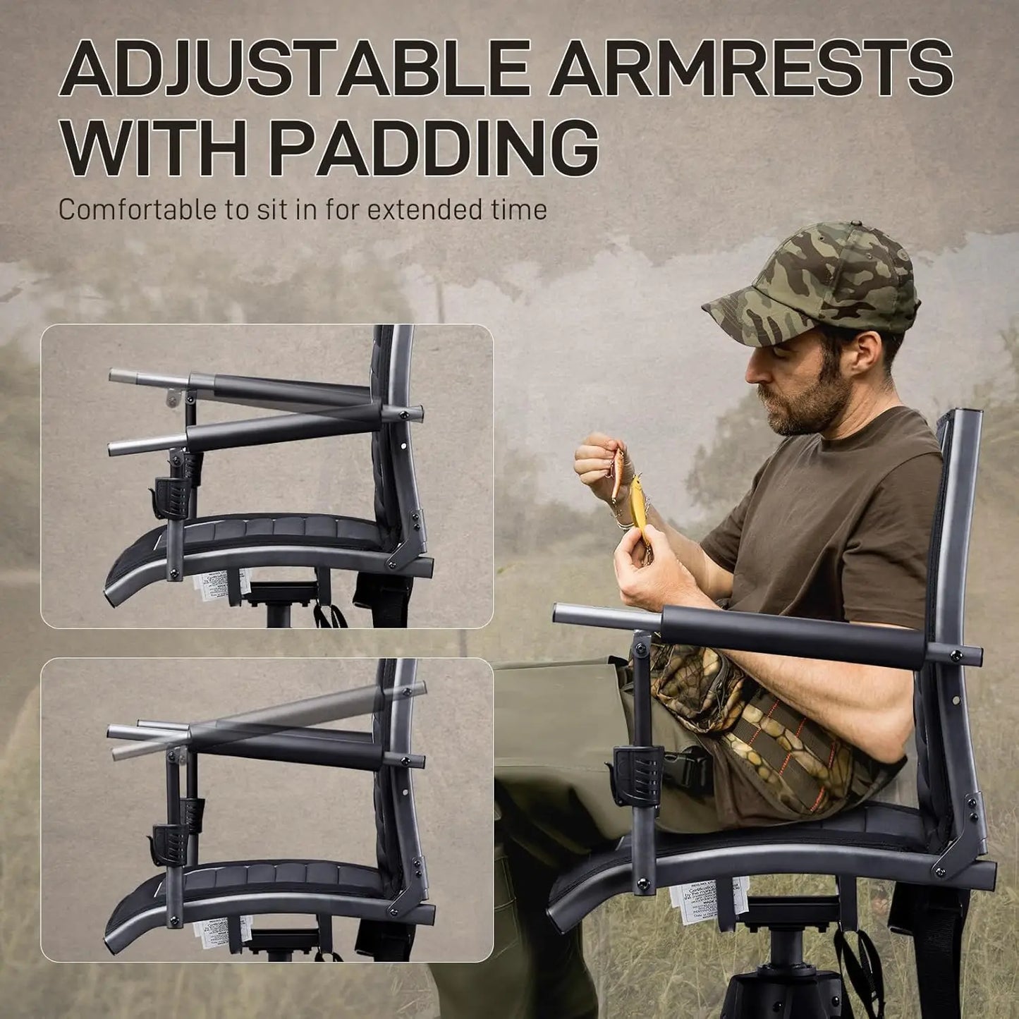 360° Silent Swivel Hunting Chair for Blinds