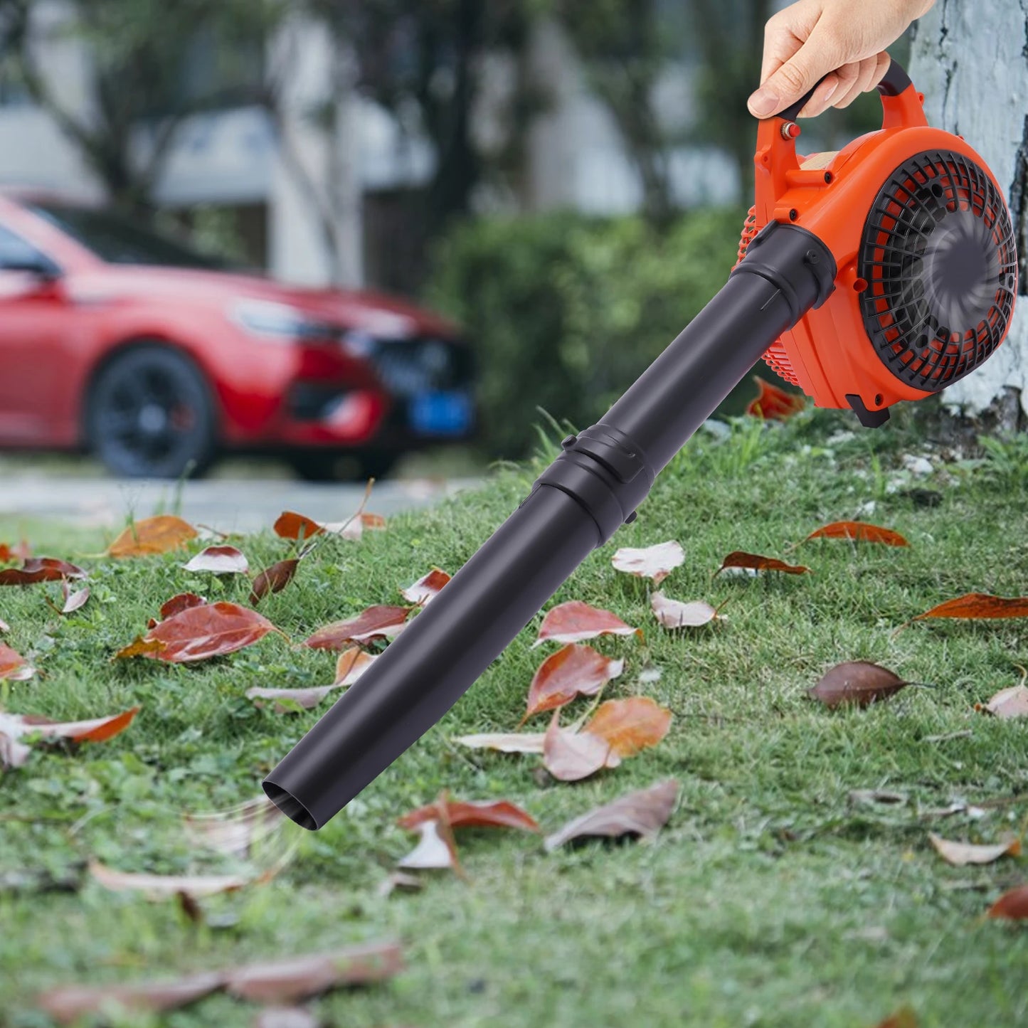 2-Stroke Leaf Blower Gas Powered Grass Lawn Yard Dust Blowing Cleaning Tool Handheld