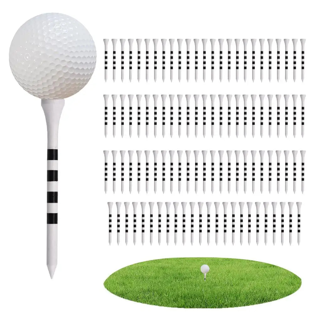 Tall Golf Tees 100-Piece Wooden