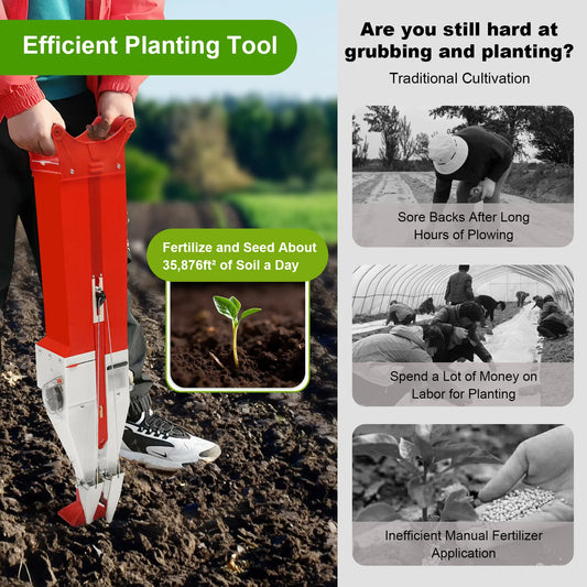 Manual Hand-held Fertilizer Applicator - Fertilizer Planter