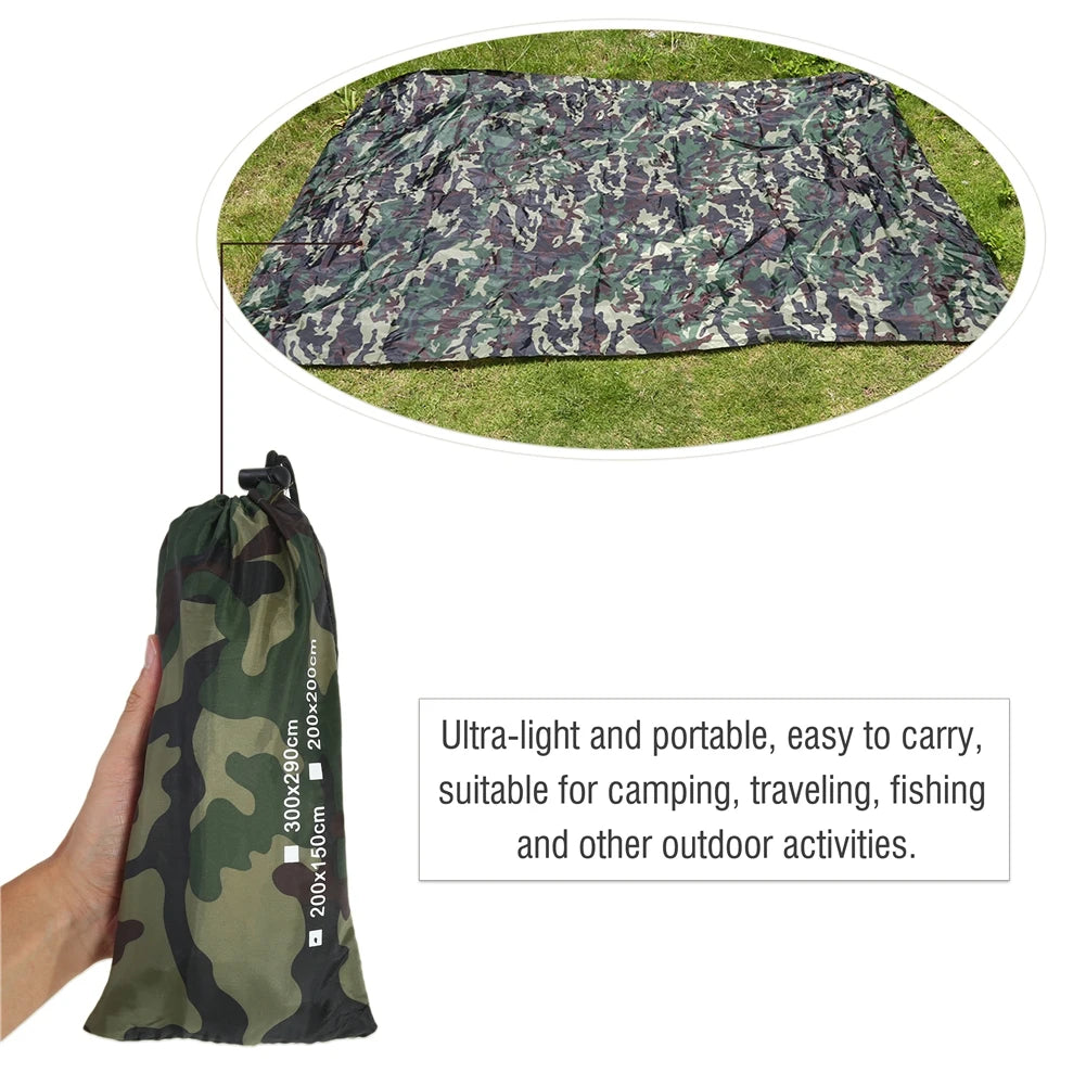 Camouflage Lightweight Tent Tarp Portable Tent Tarp