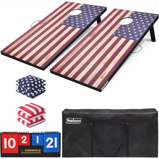 Cornhole Set, Tailgate/Regulation Size Cornhole Boards