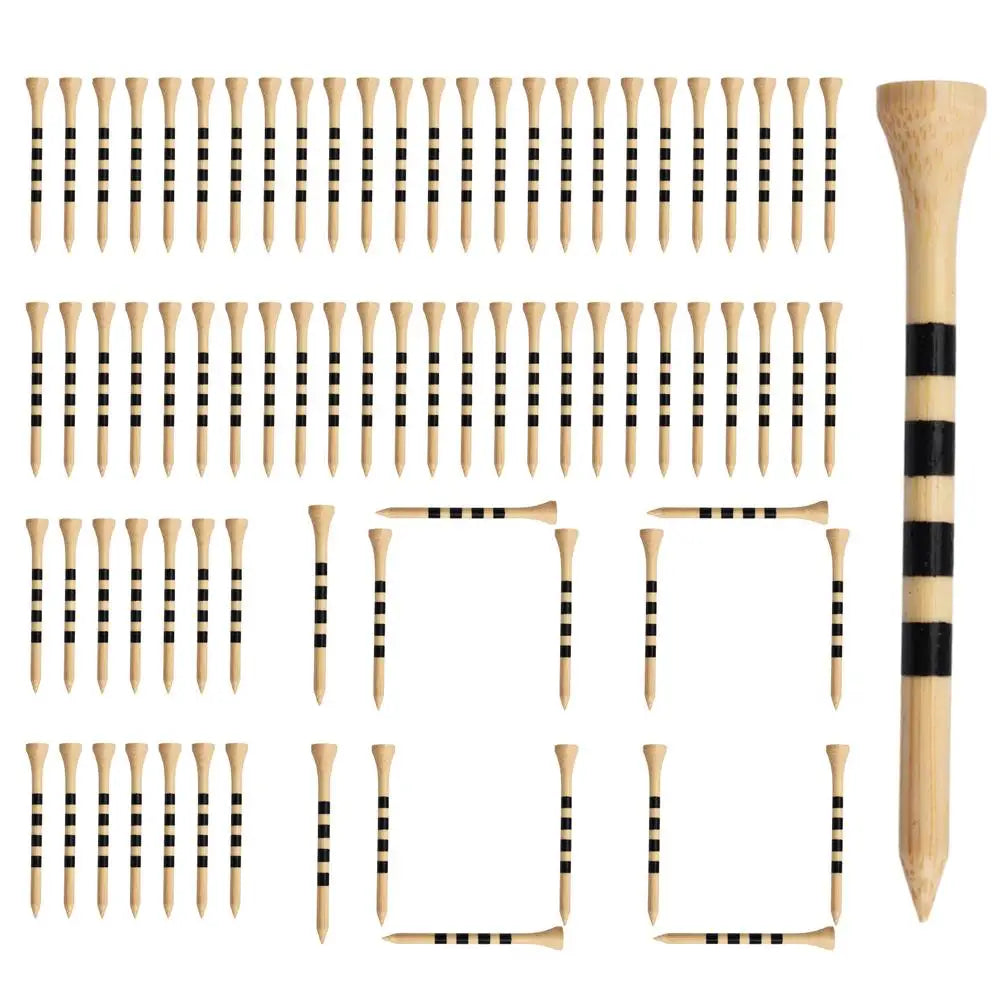 Tall Golf Tees 100-Piece Wooden