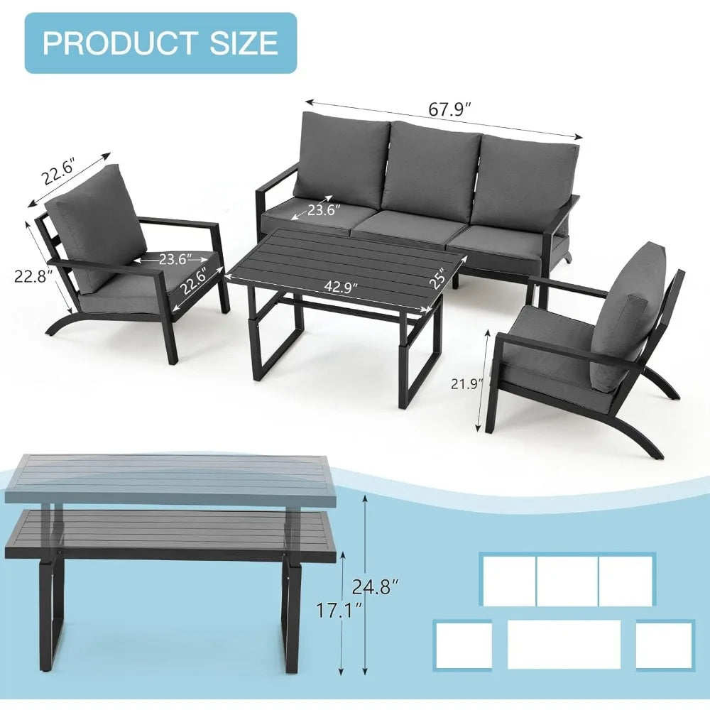 Aluminum Patio Furniture Set Metal