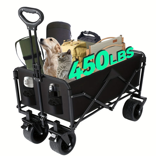1pc, Foldable Travel Trolley - 450LBS Large Capacity
